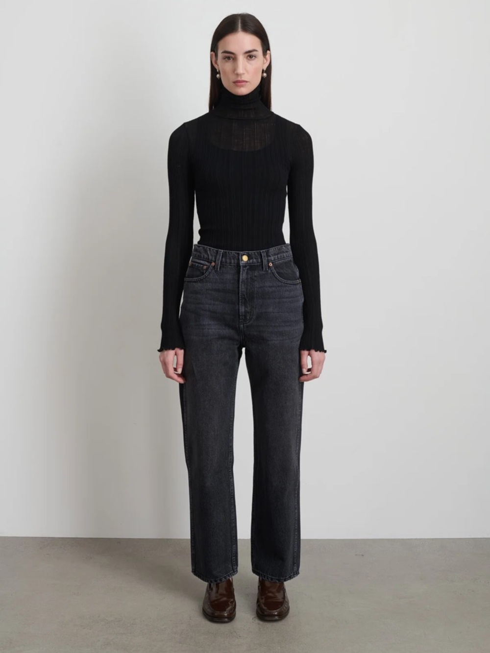B Sides Plein Relaxed Straight Stil Black | Like New